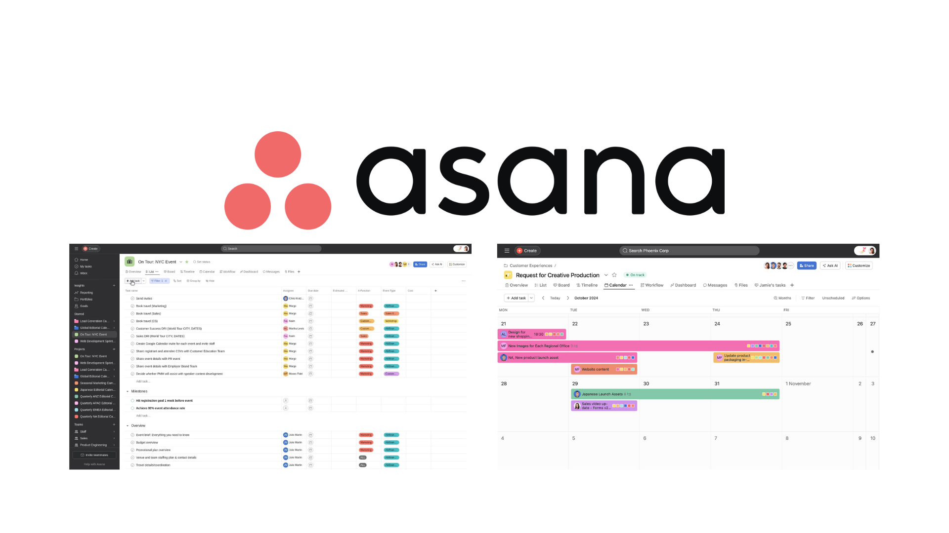 Asana Pholeo comparison