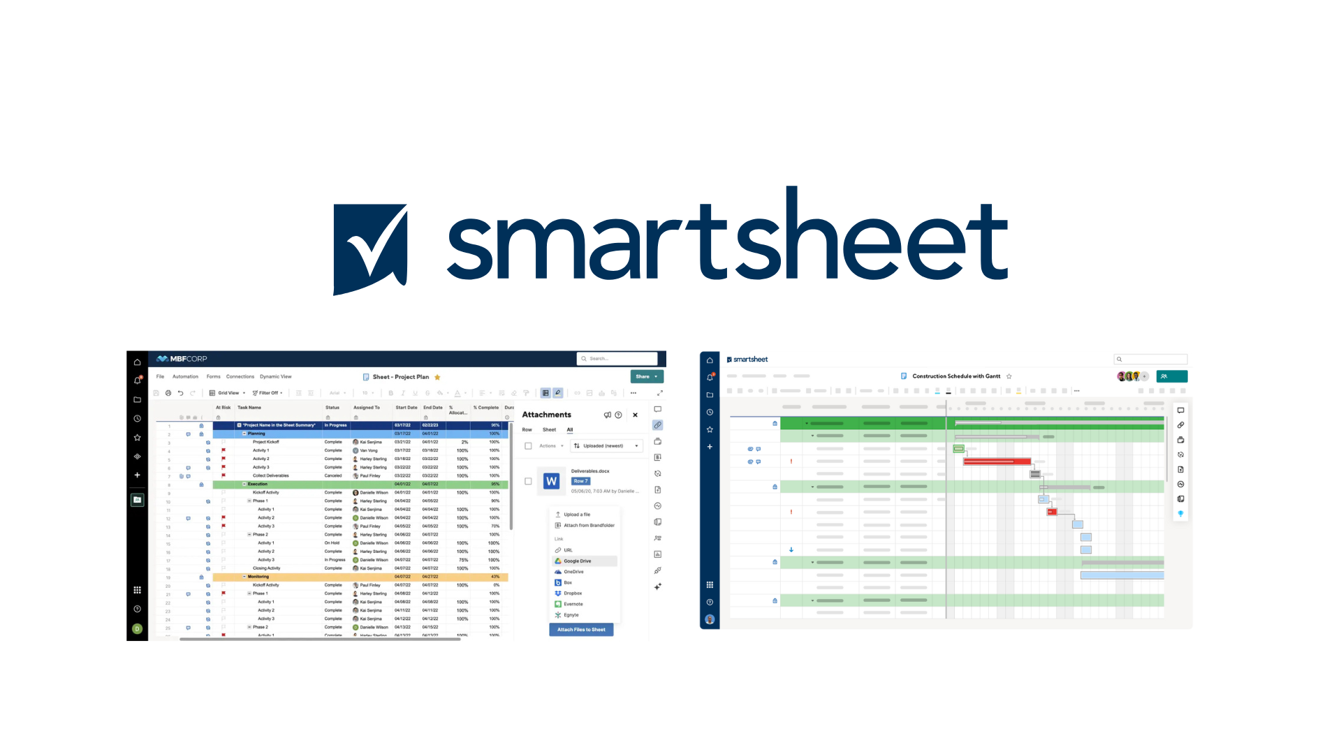 Smartsheet Pholeo comparison
